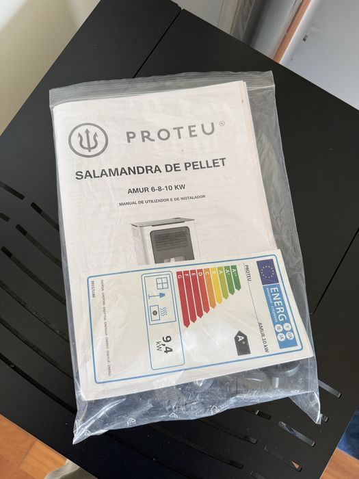 Salamandra de pellet Proteu Amur 10 KW