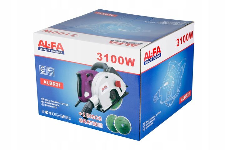 Bruzdownica Elektryczna Do Betonu Frezarka Zestaw Narzedzia Tarcze 310