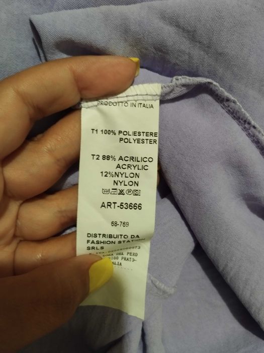 Vestido com crochê no peito comprido lilás