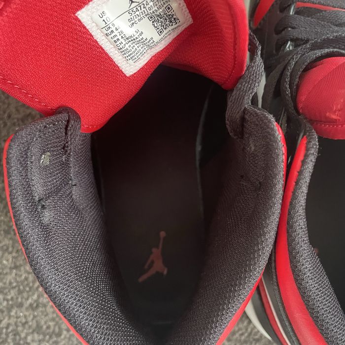 Jordan 1 Mid Bred Toe (2022)