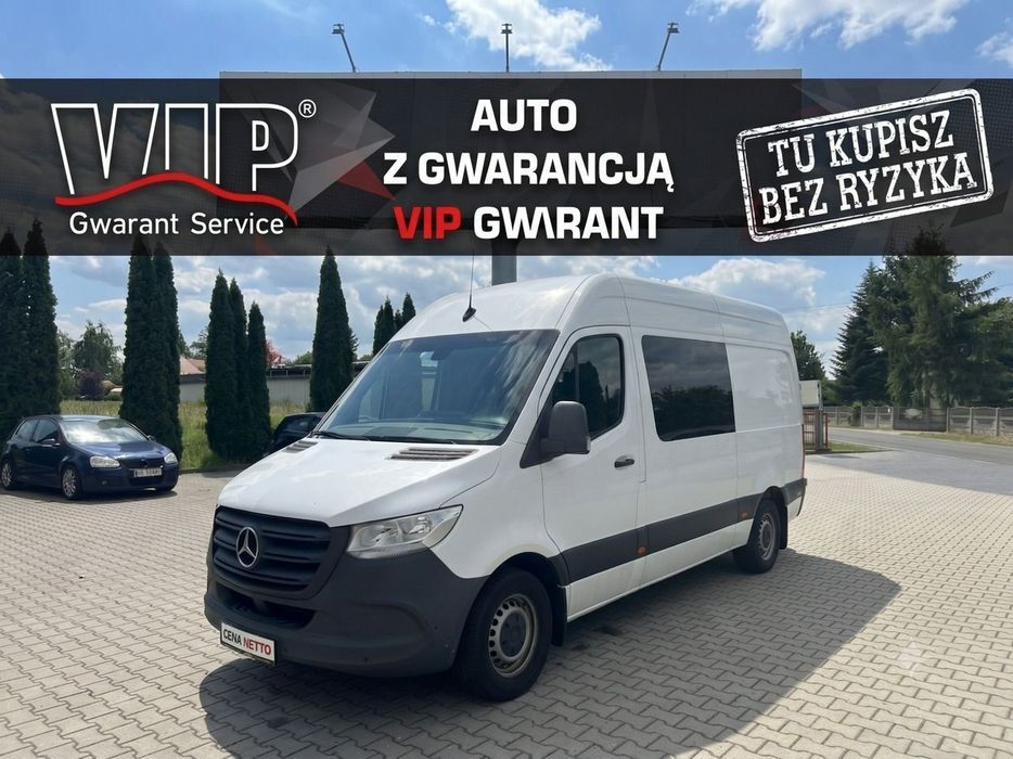 Mercedes-Benz Sprinter  319 V6 L2H2 Brygadówka Doka klima kamera GWARANCJA W CENIE