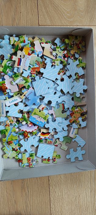 Puzzle mapa Polski 100 elementów Castorland