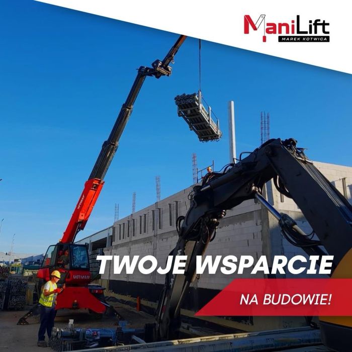 Wynajem ładowarek teleskopowych/dźwigów z OPERATOREM!