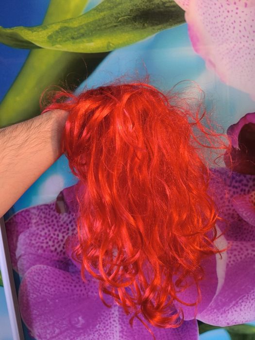 Парик красный 50 см