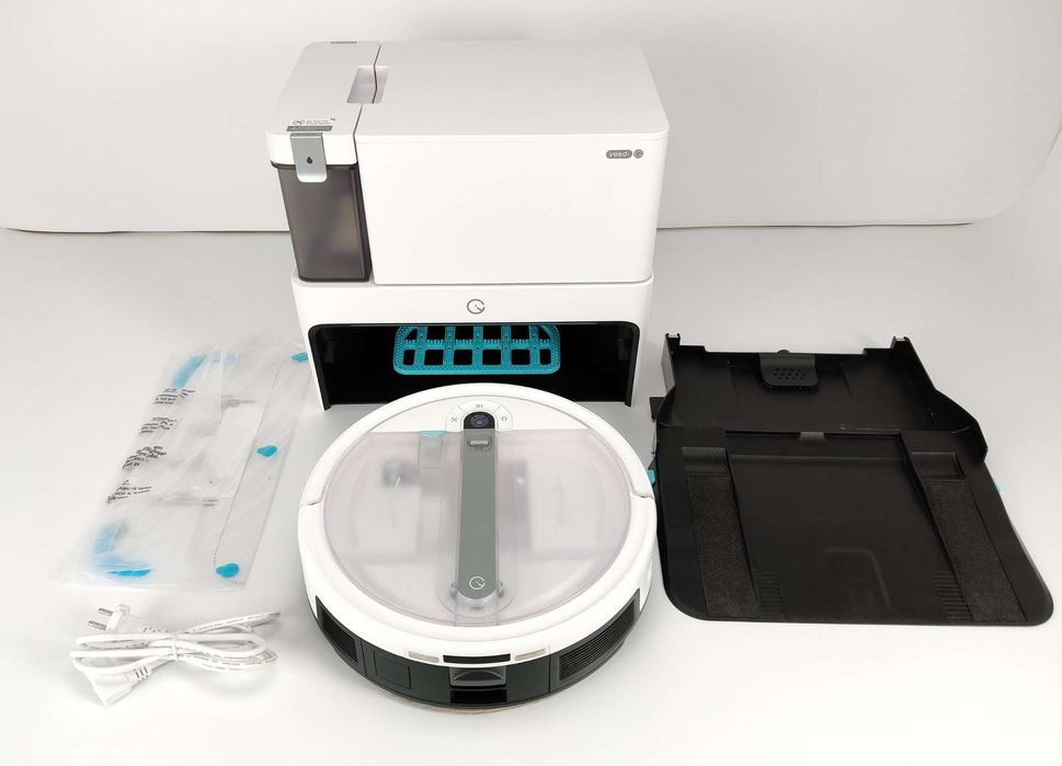 Yeedi Cube robot odkurzający z funkcją wycierania, stacja odsysająca