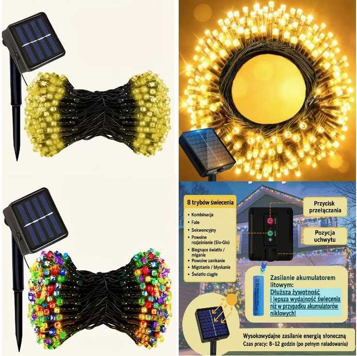 Oświetlenie LED solarne.  Wybieraj dowolnie.