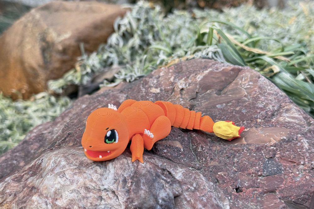 Charmander 3D – uroczy Pokémon | ruchoma figurka | ognisty wojownik