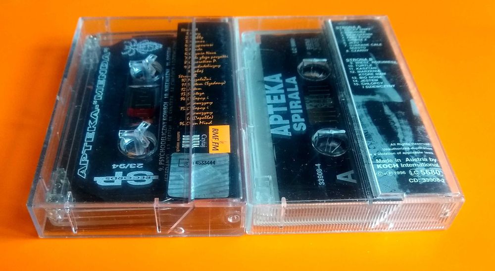 Apteka. Menda. Spirala. Kasety.