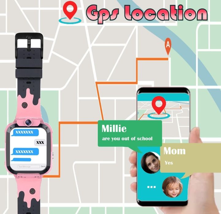 Ruopoem Smartwatch dzieciecy Wodoodporny GPS