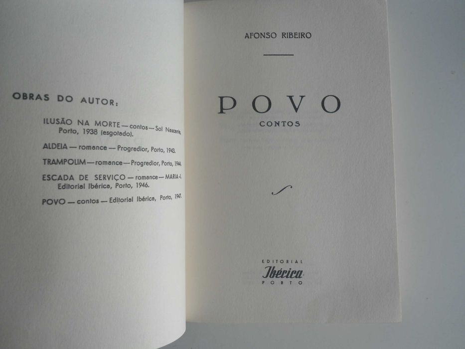 Povo  -  Contos de Afonso Ribeiro