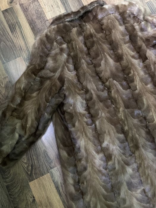 Шуба норка дизайнерська довга