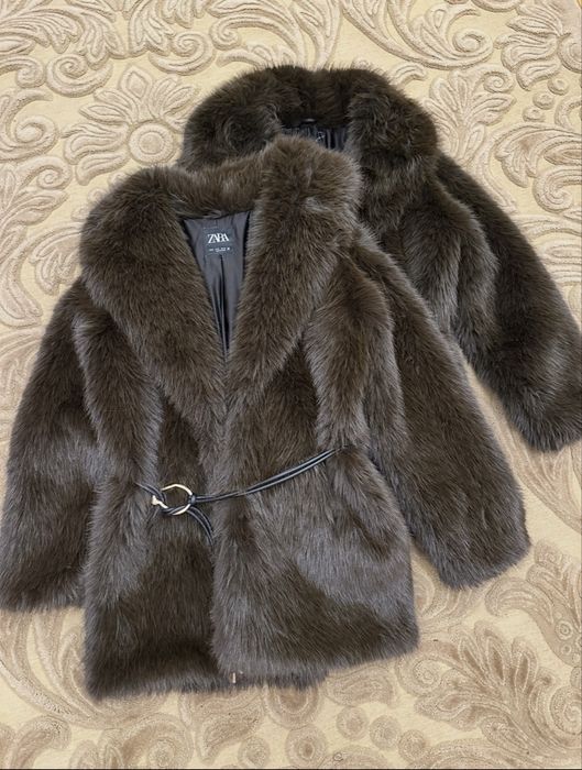 Шуба куртка zara пуховик пальто  розмір S , M