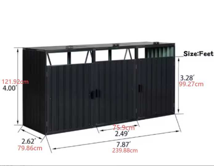 obudowa koszy na śmieci ogród estetyczny pojemnik