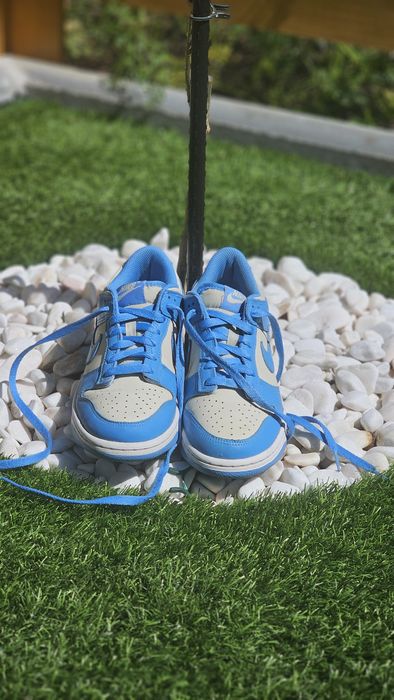 Nike Dunk Low Azuis e Brancas - Tam. 38 - Usadas, como novas