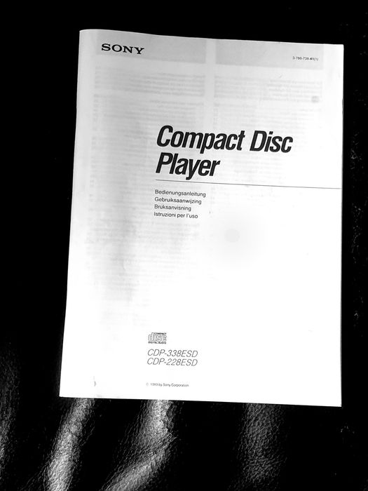 SONY CDP-338ESD, 228ESD instrukcja obsługi