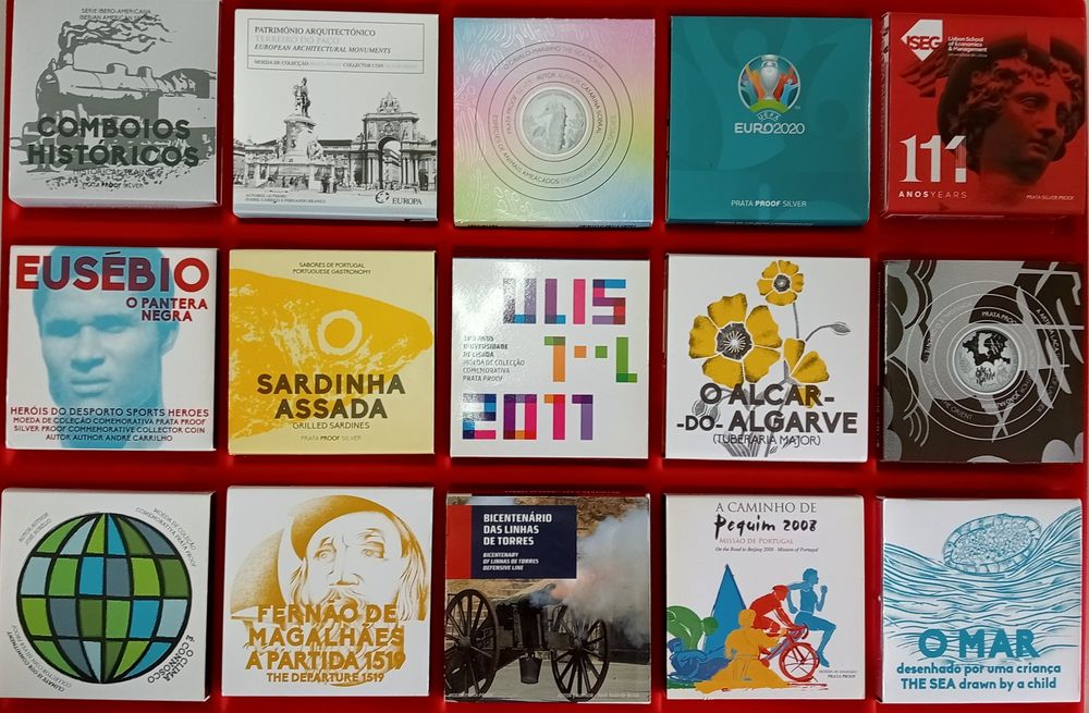 Moedas prata Proof portuguesas