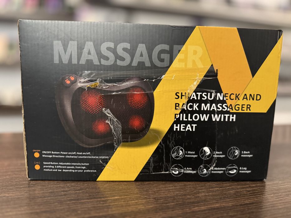 Shiatsu neck and back massager pillow with heat Poznań Długa 14