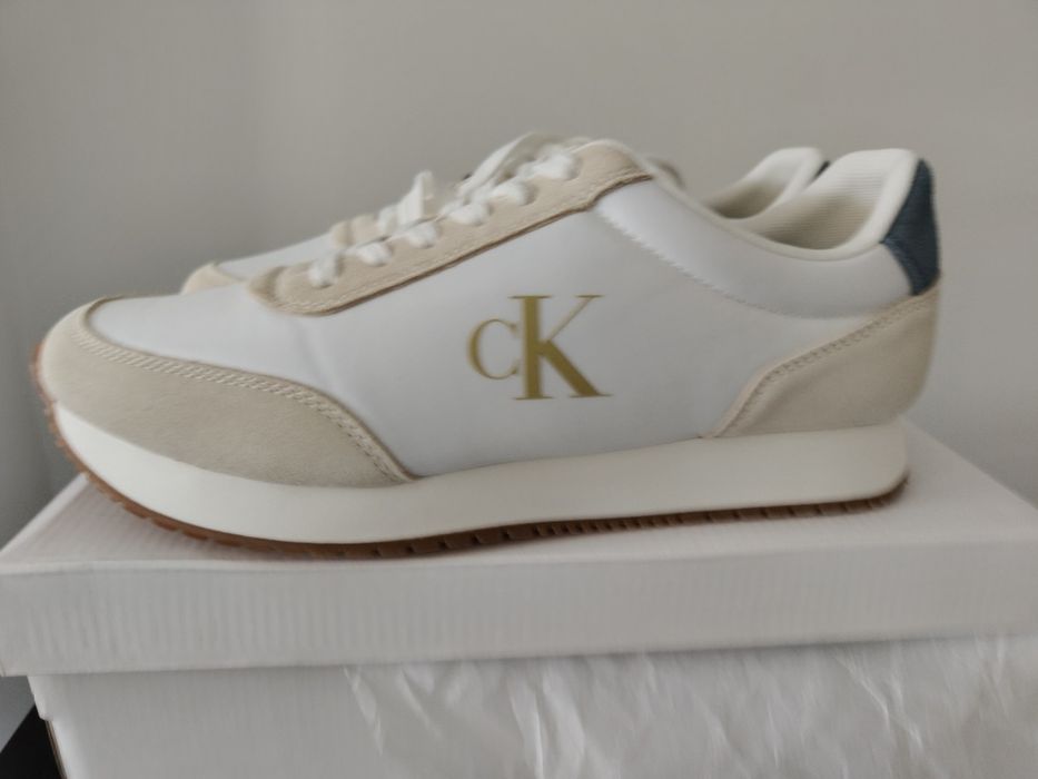 Sneakersy nowe Calvin Klein CK retro runner iconic