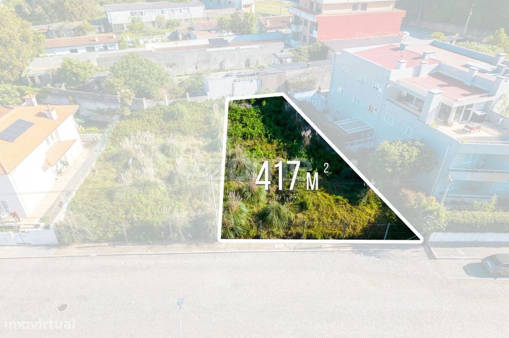 Terreno urbano para moradia - 417 m² - Arcozelo - Vila Nova de Gaia