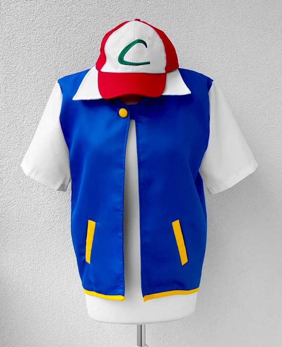 Cosplay przebranie Ash Ketchum Pokemon kostium Nowy anime
