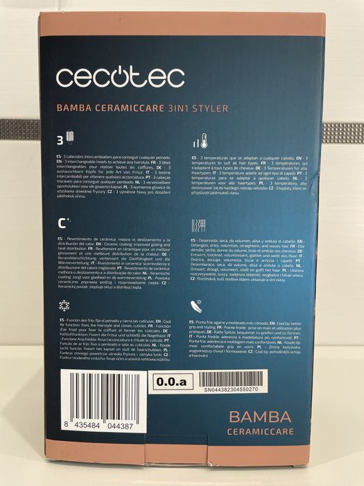 Escova de ar Cecotec Bamba 3 em 1