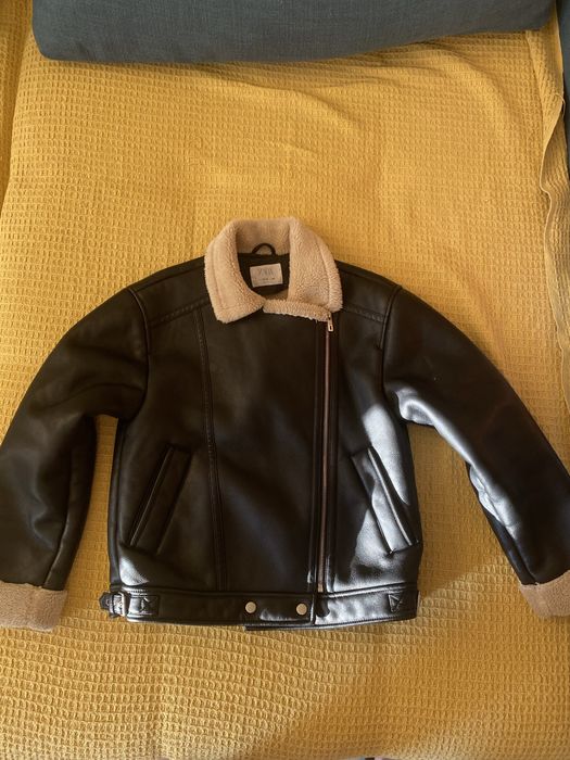 Zara kurtka kożuch xs