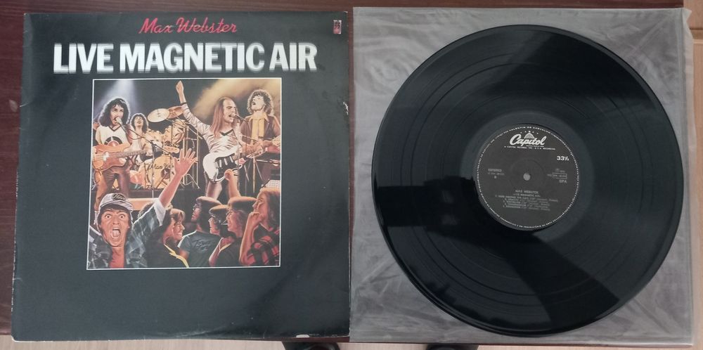 Large vinyl record.