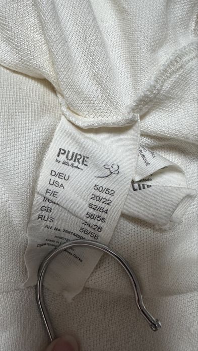 Натуральна лляна блуза туніка оверсайз pure by ulla popken