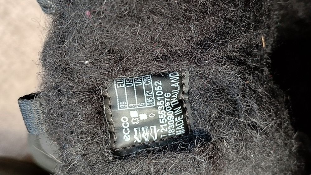 Buty śniegowce damskie ocieplane wełną Ecco 39