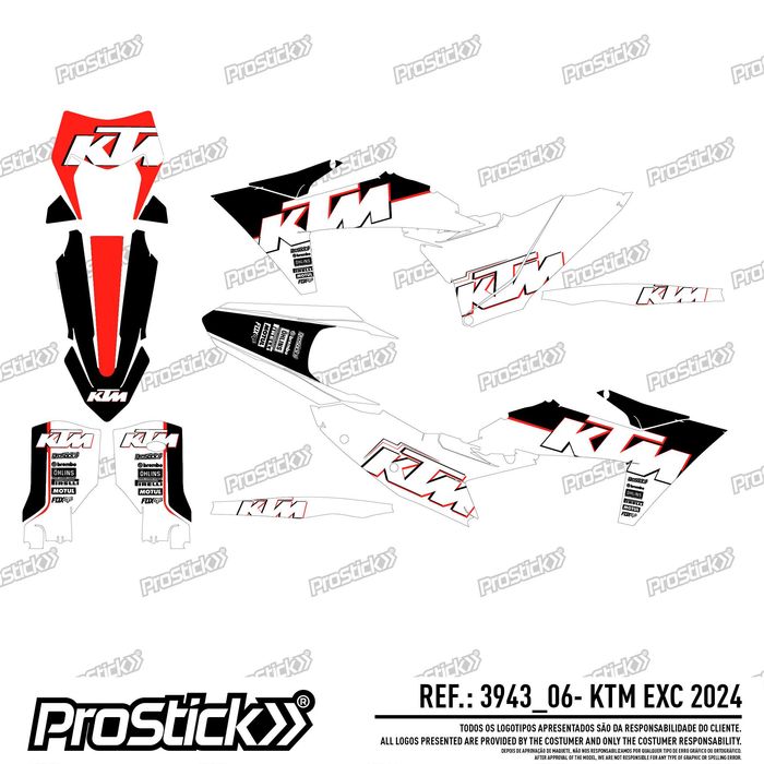 Kit Autocolantes KTM EXC 2024