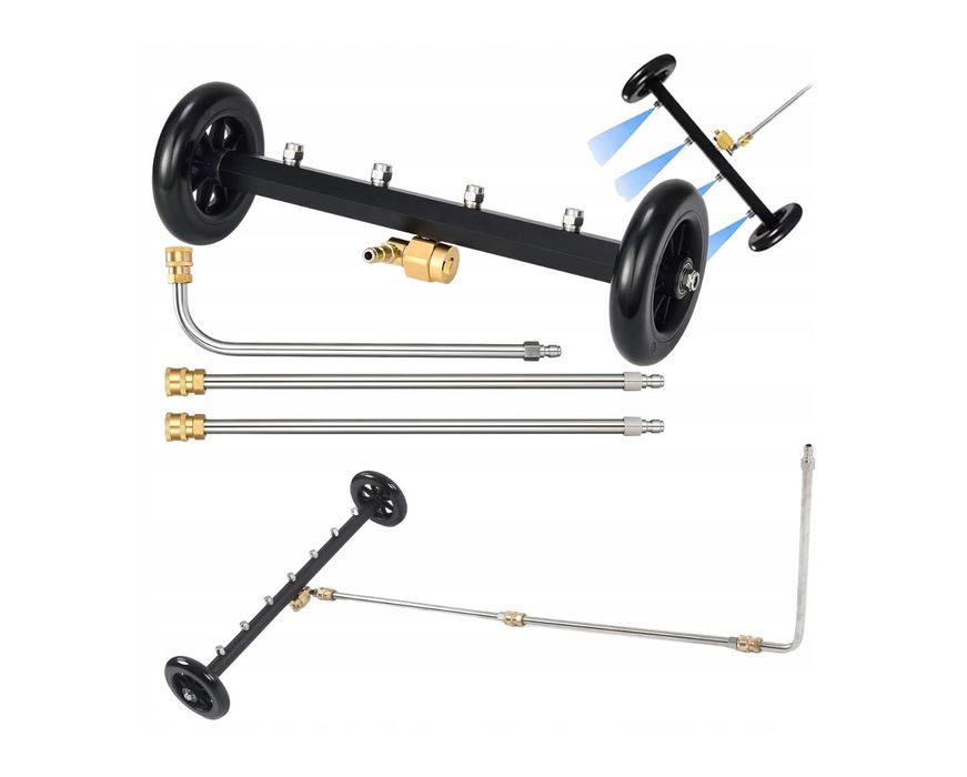 Myjka Wielofunkcyjna Wózek do Mycia Podwozia Kostki Brukowej 3 Lance