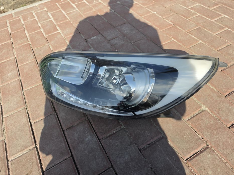 Reflektor lampa lewy przod kia rio 3 iii soczewka + led