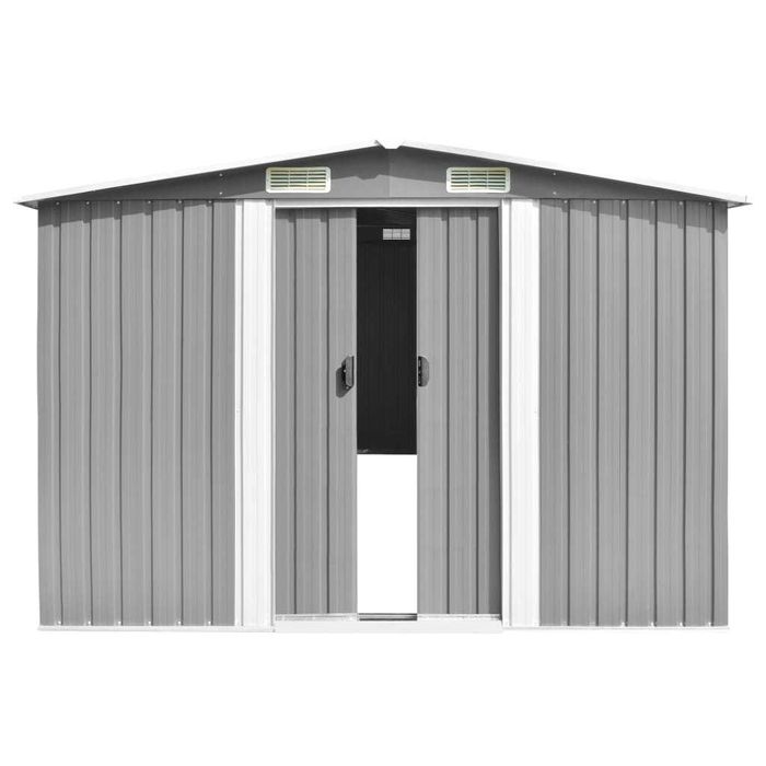 Abrigo de jardim em aço galvanizado — 257x779x181 cm