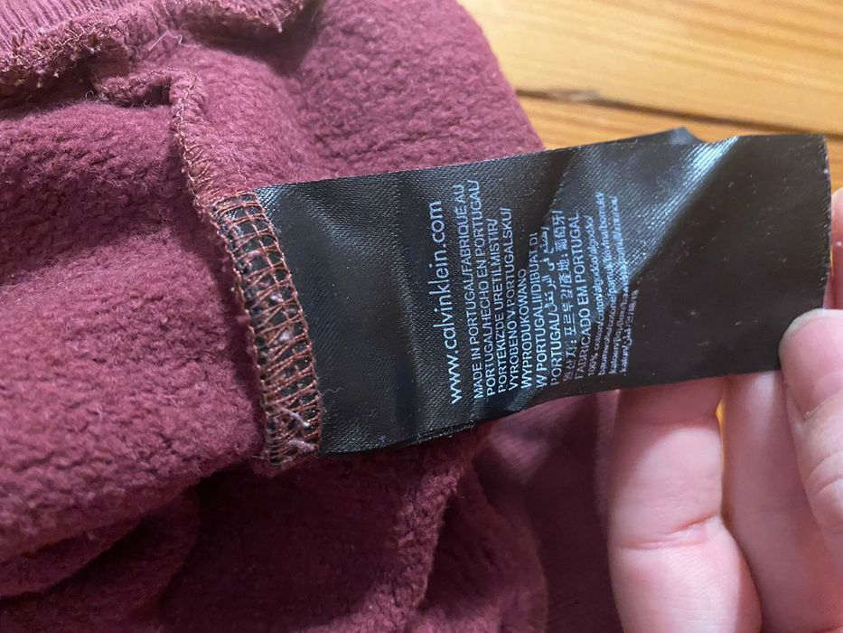 Bluza calvin klein bordowa xs damska