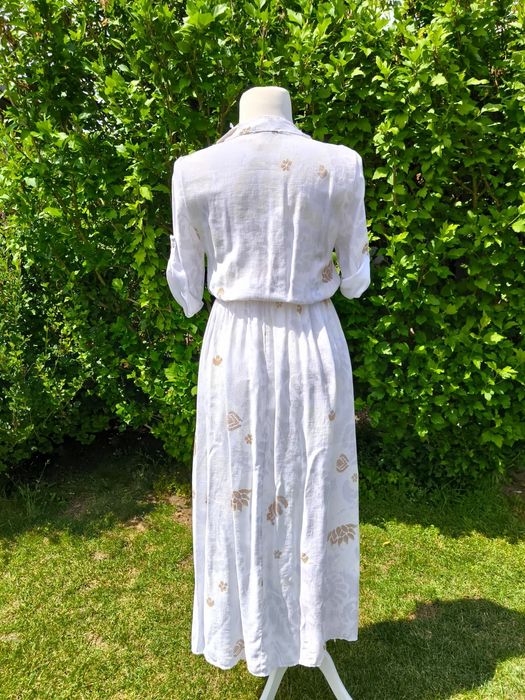 Nowa Sukienka biała długa new collection roz M-L
