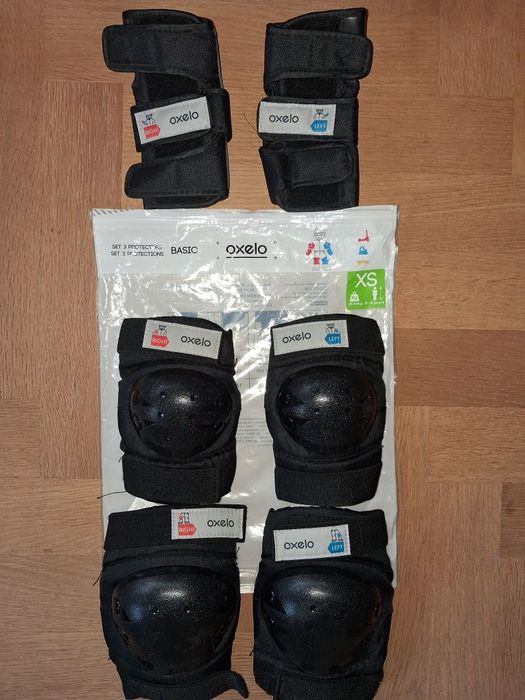 Ochraniacze Oxelo Decathlon XS, czarne
