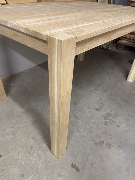Stół dębowy prostokątny 140x90 cm salonu jadalni lite drewno wosk