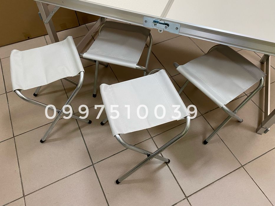 Раскладной стол + 4 стула УСИЛЕННЫЙ. Для пикника Стіл пікніка розкладн