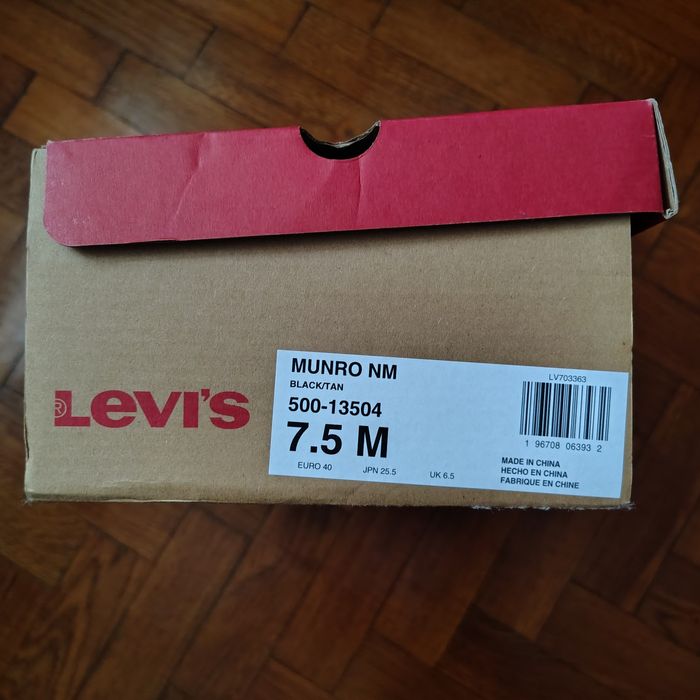 Levis Чоловічі низькі кросівки Munro зі штучної шкіри в ретро-стилі