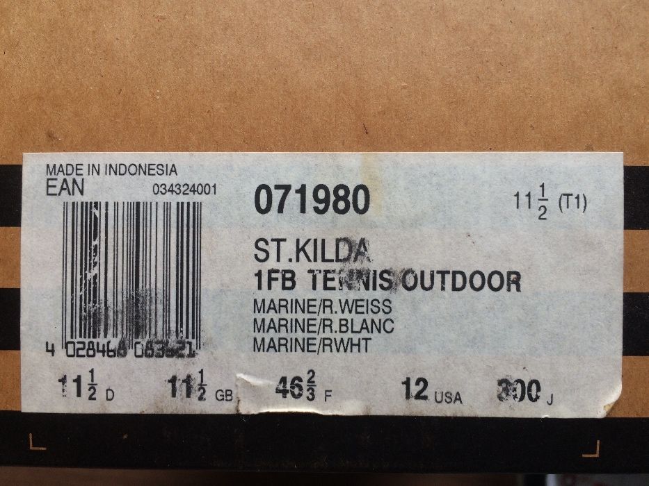 Кеды мужские винтажные новые Adidas St. Kilda 071980 EU46 2/3