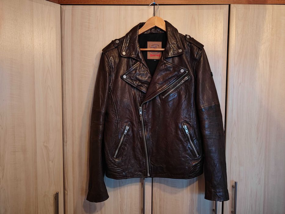 Шкіряна куртка косуха. Натуральна шкіра