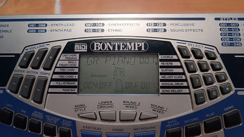 Keyboard BONTEMPI PM695