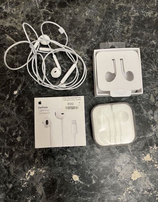 Earpods lightning лайтнинг наушники проводные оригинал Apple
