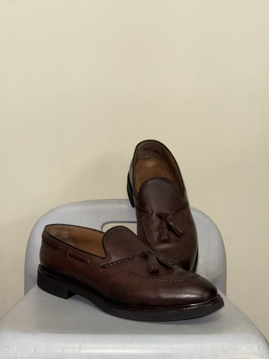 Шкіряні лофери з пензликами Doucal’s