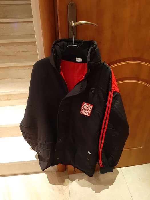 Auto Świat kurtka kolekcja ocieplana vintage L XL czarna prl  rajdy