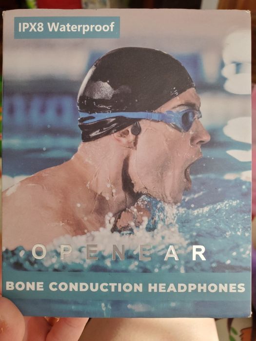 Навушники для плавання IPX8, чорні, 32 ГБ, водонепроникні, openear