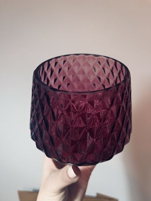 Vinage fioletowy flakon retro