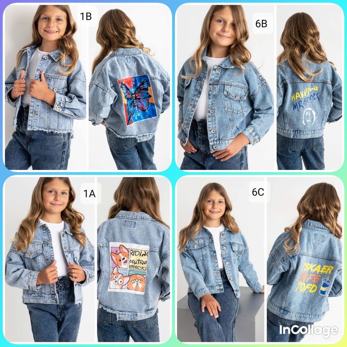 джинсівка для дівчаток/130,140