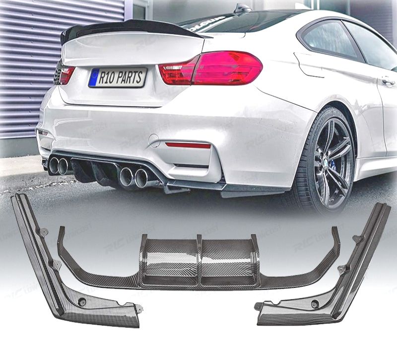 DIFUSOR BMW F80 F82 F83 LOOK M4 CARBONO DUPLA
