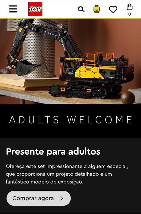 Lego- Escavadora Volvo EC500 hybrid